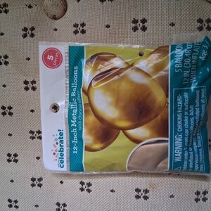 Celebrate Gold Metallic Balloons